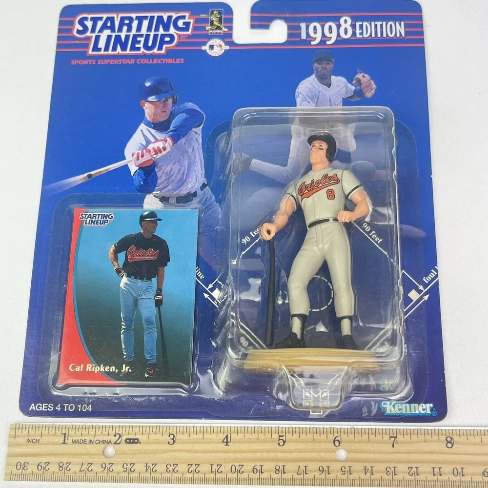 CAL RIPKEN JR Baltimore Orioles Starting Lineup SLU 1998 MLB Figure and Card